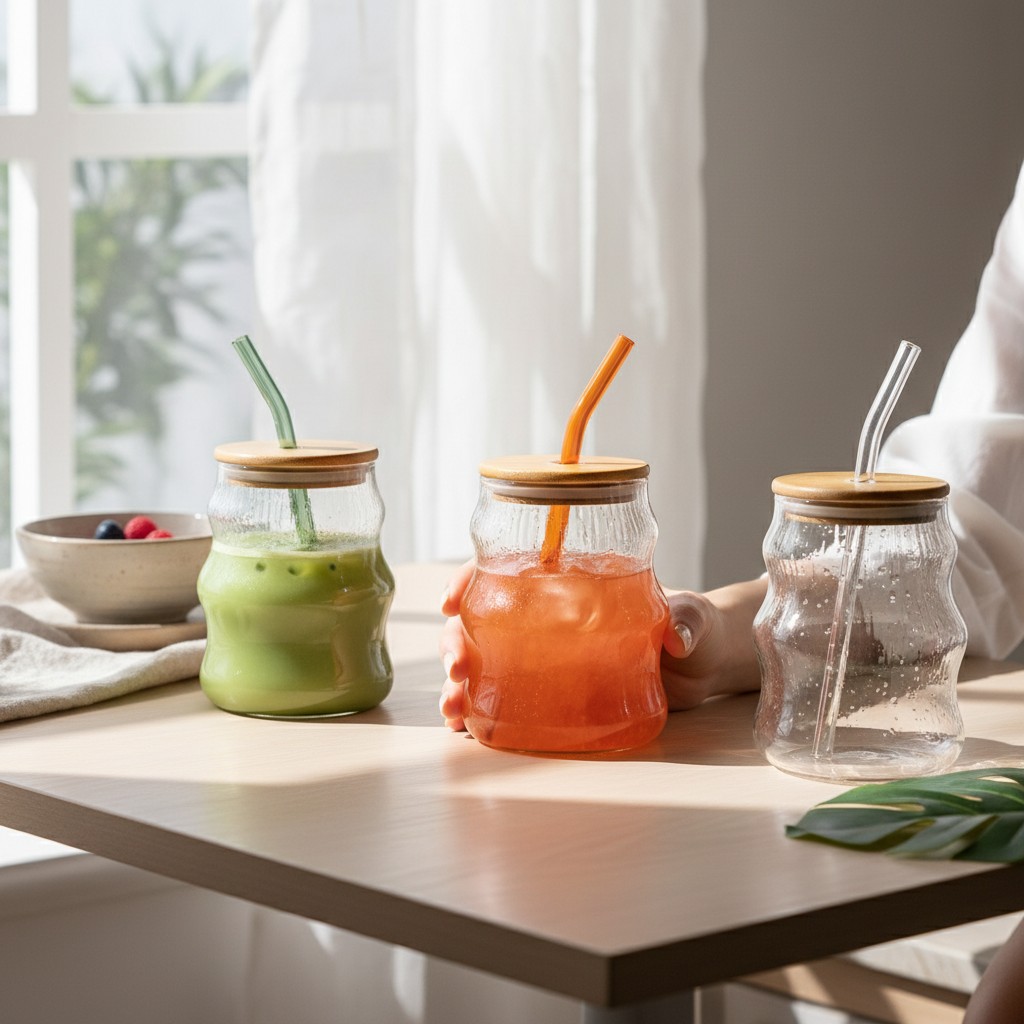modern drinking glasses

